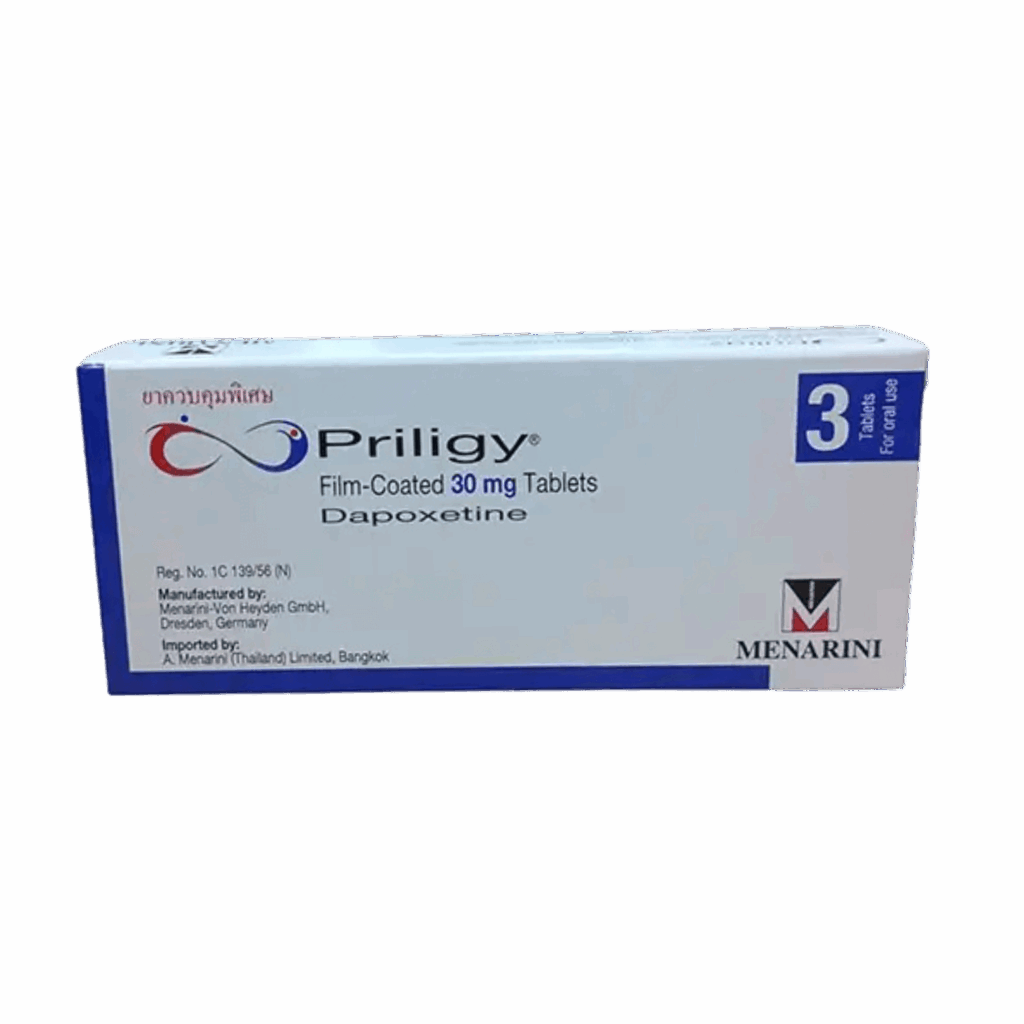 Priligy (Dapoxetine) ยาชะลอการหลั่งสำหรับผู้ชาย