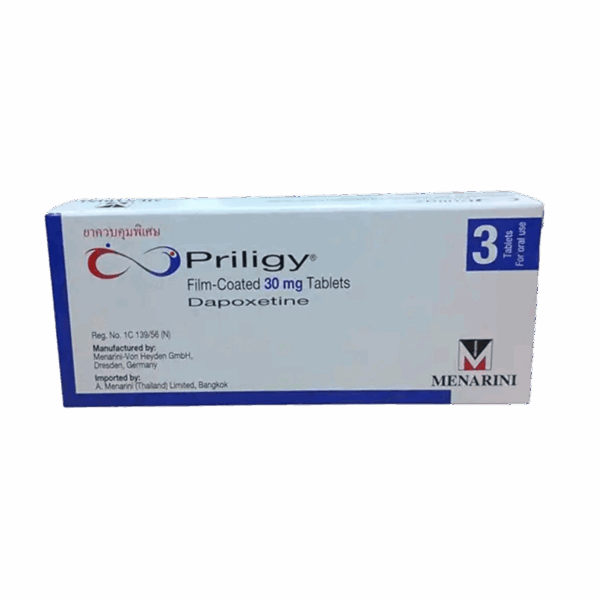 Priligy (Dapoxetine) ยาชะลอการหลั่งสำหรับผู้ชาย