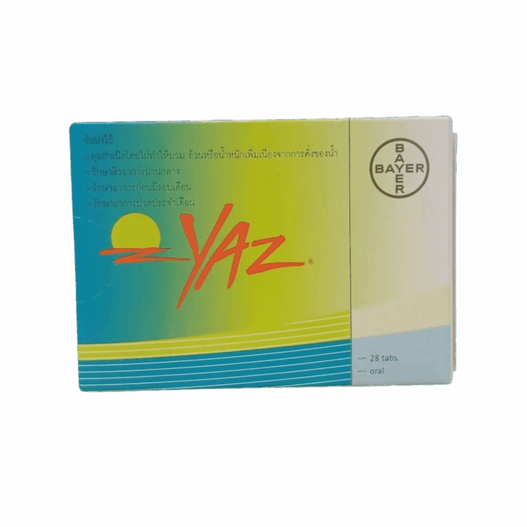 ยาเม็ดคุมกำเนิด Yaz 28 เม็ด สำหรับป้องกันการตั้งครรภ์