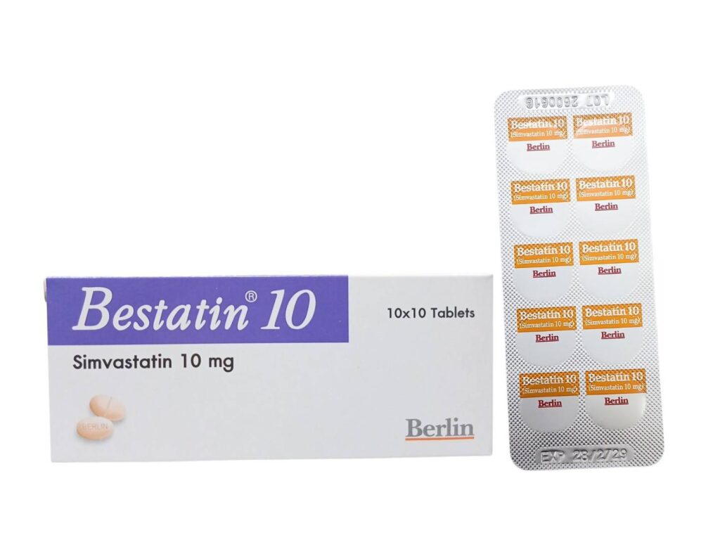 Bestatin 10 mg simvastatin 100 tablets