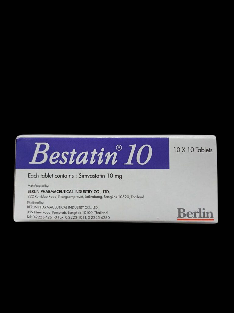 Bestatin 10 mg ยาลดไขมัน ลดคอเลสเตอรอลและไตรกลีเซอไรด์