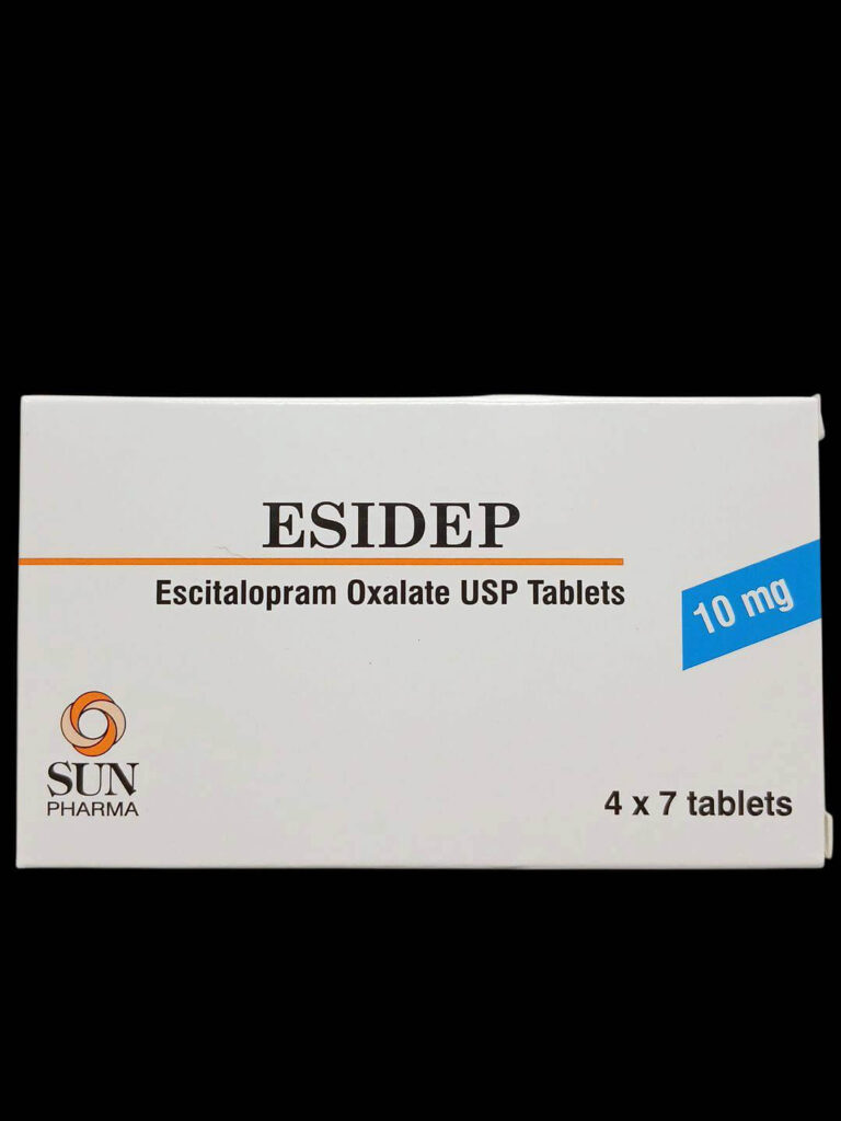 ยา Escitalopram 10mg แบบ 28 tablets ยาต้านซึมเศร้า กลุ่ม SSRI
