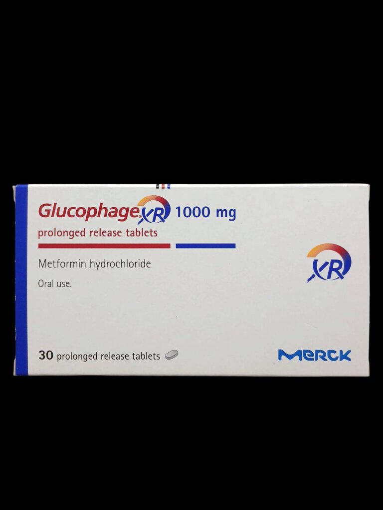 Glucophage XR 1000 mg (Metformin) ชนิดออกฤทธิ์ยาว รักษาเบาหวานชนิดที่ 2