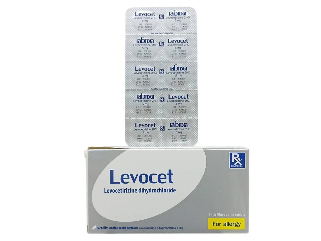 ยา Levocet 5 mg (Levocetirizine) ยาแก้แพ้ ลดน้ำมูกและคัน