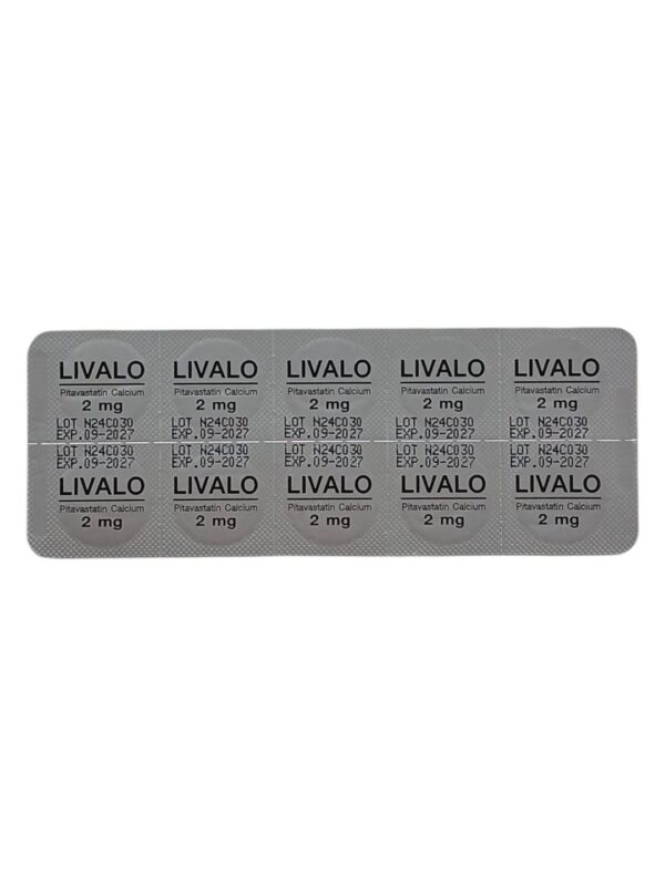 Livalo 2 mg 10 เม็ด ยาลดไขมันในเลือด