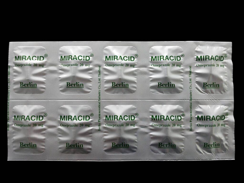 Miracid 20 mg ยา PPI รักษาแผลกระเพาะ ลดกรดและอาการกรดไหลย้อน