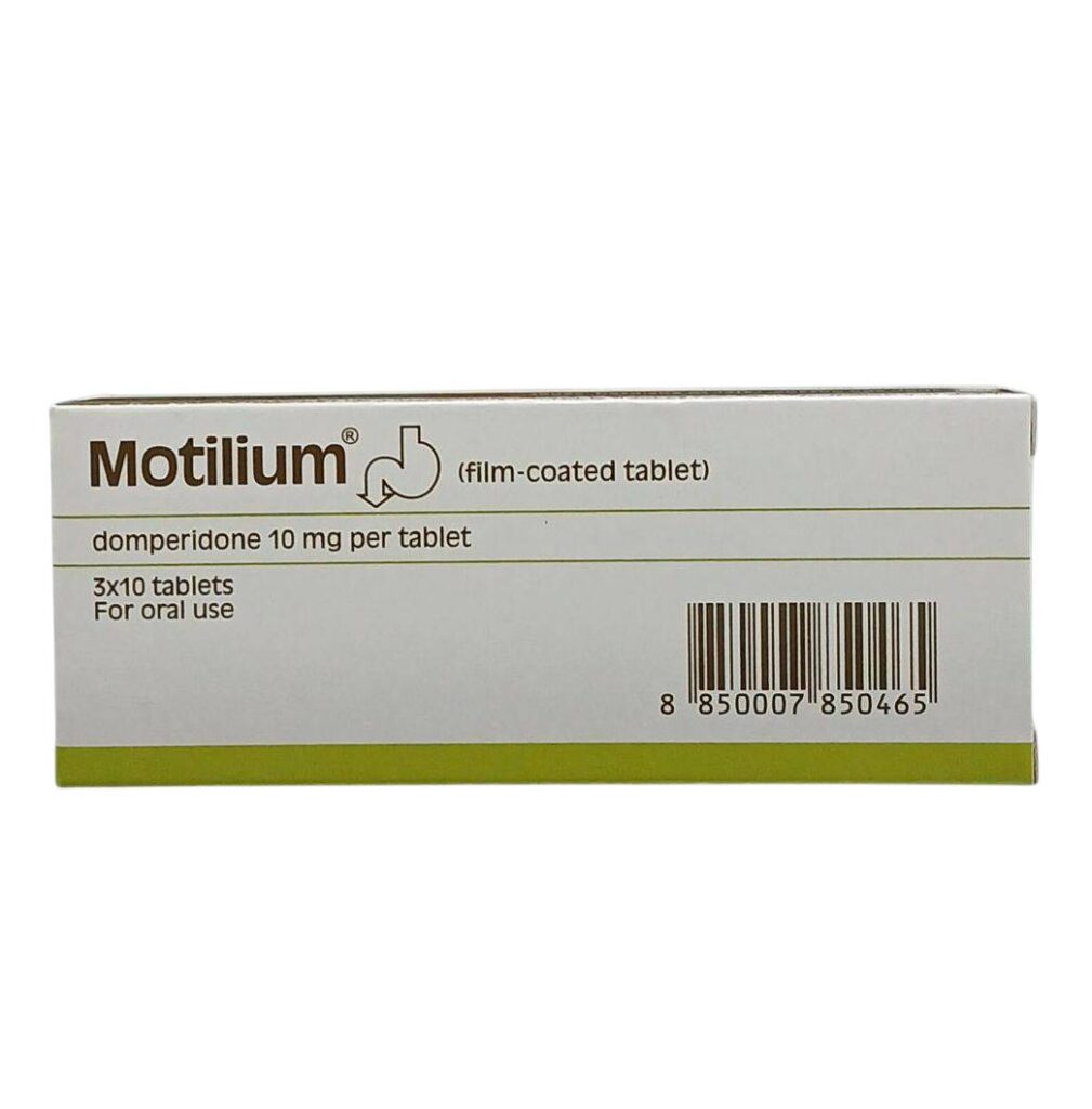 Motilium-M 10 mg ยาแก้อาการคลื่นไส้อาเจียน 30 เม็ด