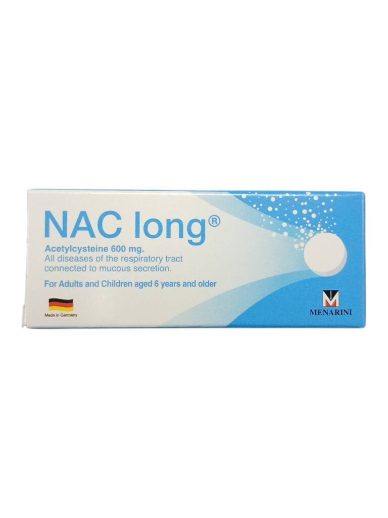 NAC Long N-Acetylcysteine 600mg เสริมตับ ลดความเสียหายจากสารพิษ และช่วยละลายเสมหะ