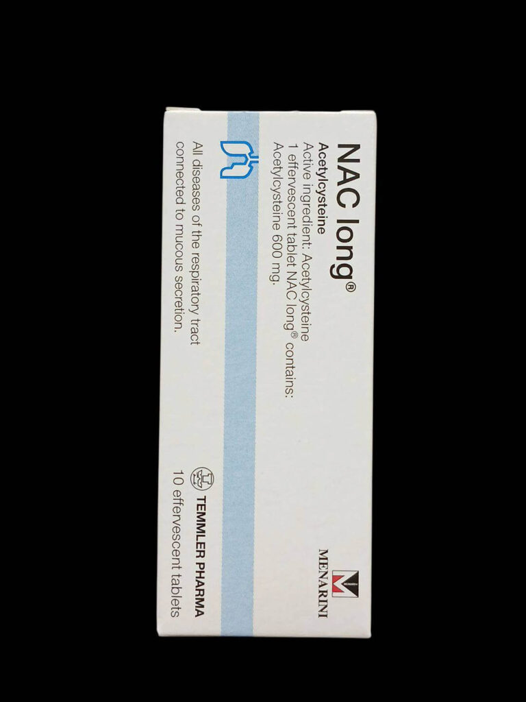 NAC Long N-Acetylcysteine 600mg เสริมตับ ลดความเสียหายจากสารพิษ และช่วยละลายเสมหะ