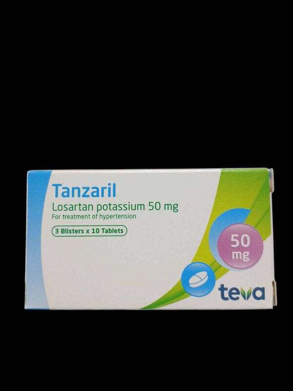 Tanzaril 50 mg 3x10 tablets ยาลดความดันโลหิต รักษาความดันสูง