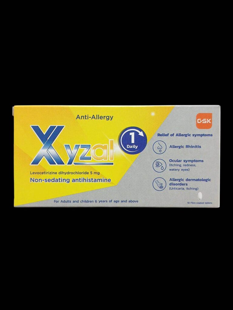 Xyzal 5 mg – ยาต้านภูมิแพ้ ลดอาการคัน น้ำมูกไหล และจาม
