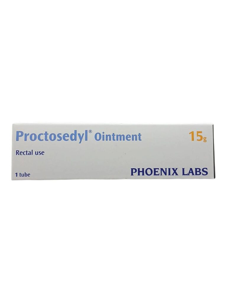 Proctosedyl 15 g per box – hemorrhoid treatment ointment
