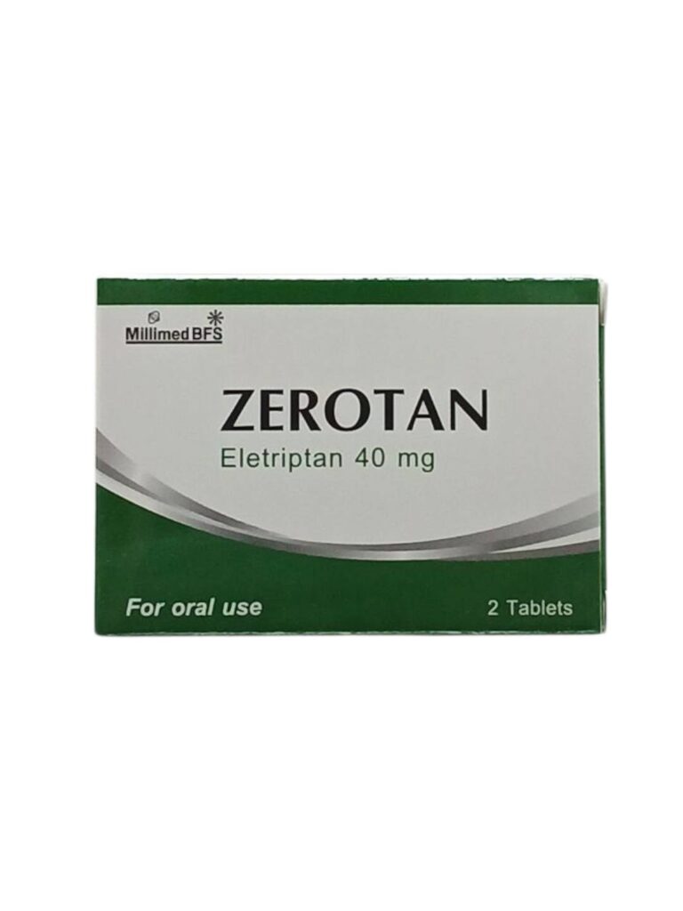 Zerotan 40 mg 2 tablets per box – migraine relief medication