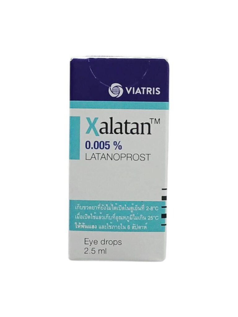 ยาหยอดตา Xalatan 2.5 ml (Latanoprost) สำหรับรักษาต้อหินและลดความดันในลูกตา