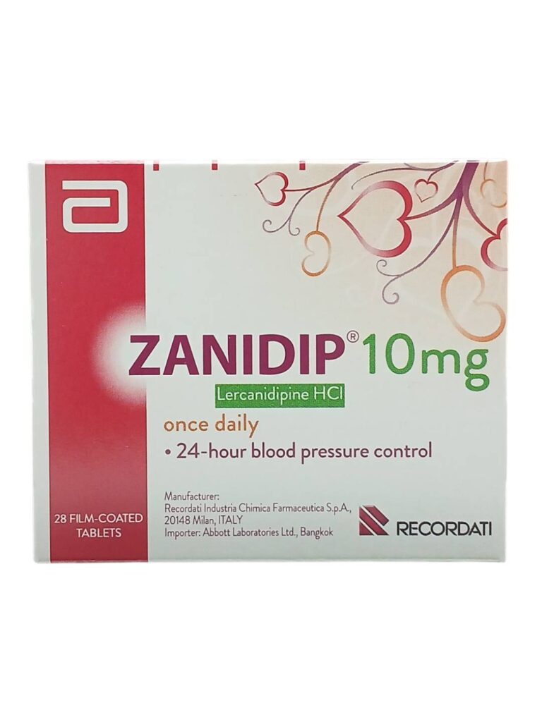 Zanidip 10 mg 28 tablets ยาลดความดันโลหิต