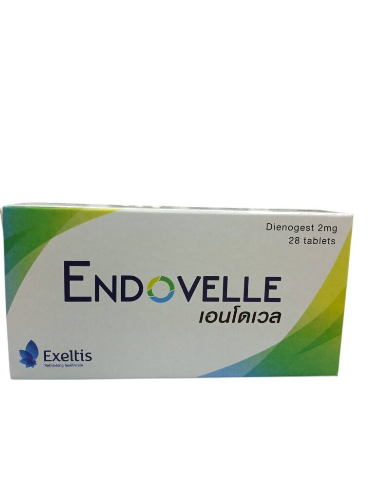 Endovelle Dienogest 2 mg 28 เม็ด ยารักษาเยื่อบุโพรงมดลูกเจริญผิดที่