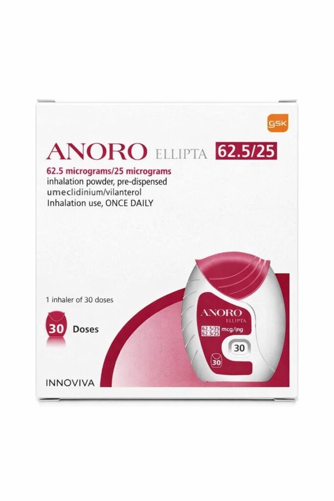 ANORO ELLIPTA 62.5/25 inhaler 30 doses for COPD