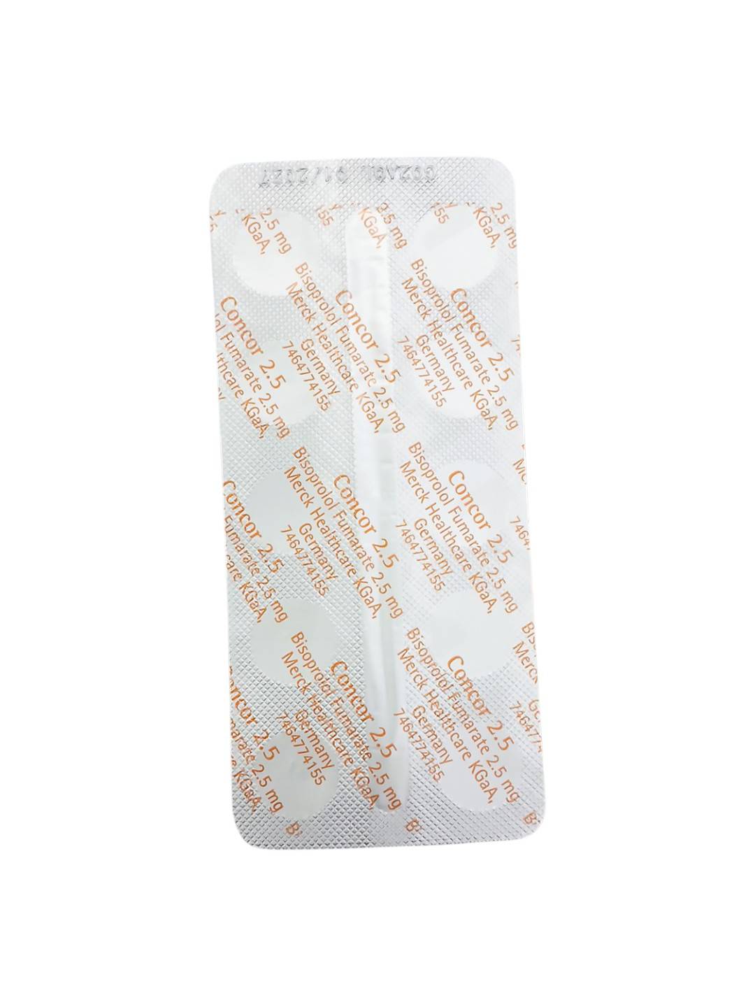 Concor 2.5 mg ยา bisoprolol ชนิดเม็ด