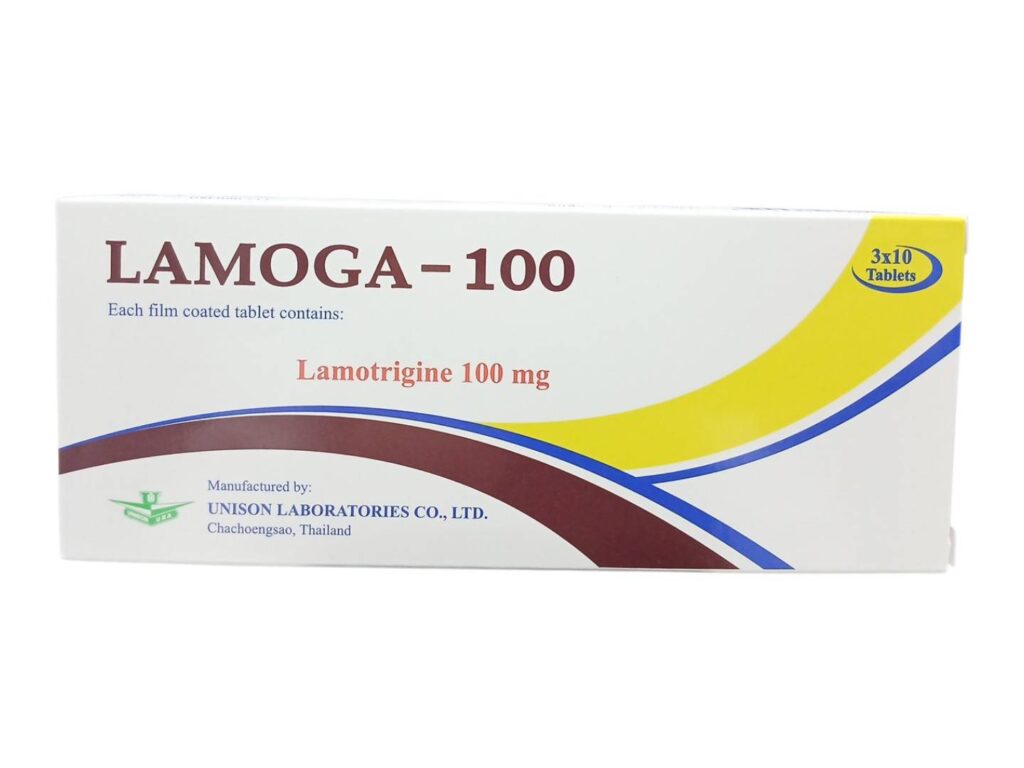 Lamoga 100 mg 30 tablets lamotrigine
