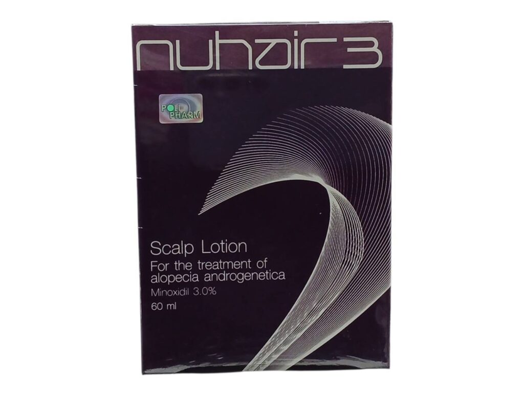Nuhair 3 percent Minoxidil 60 ml สำหรับผมร่วง