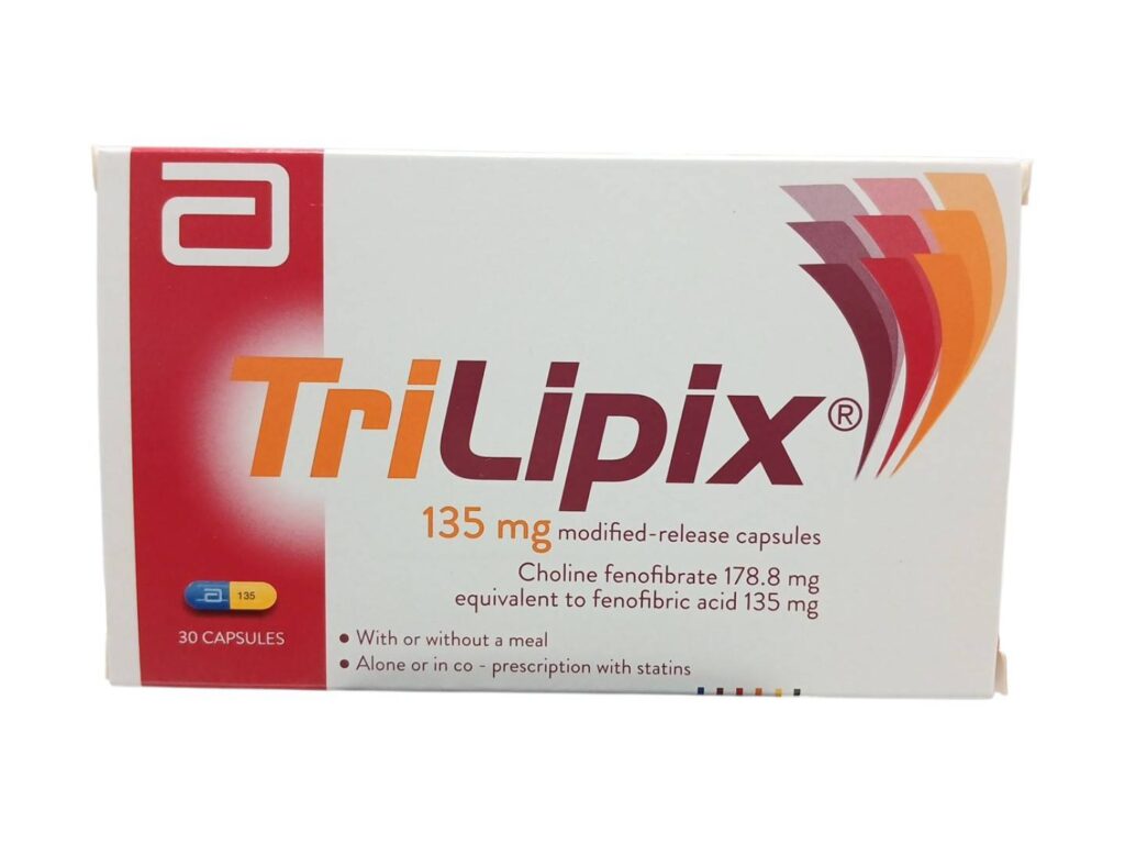 Trilipix 135 mg 30 capsules fenofibrate