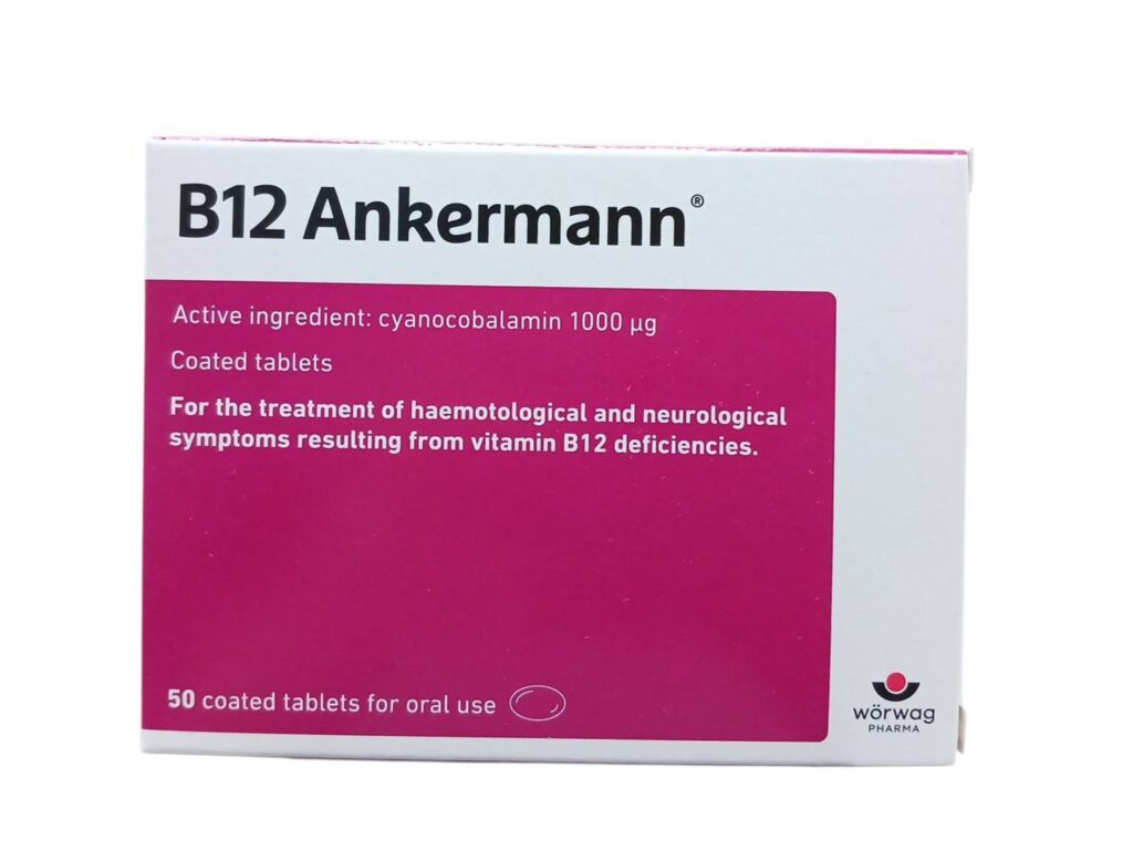 B12 Ankermann 50 tablets Cyanocobalamin