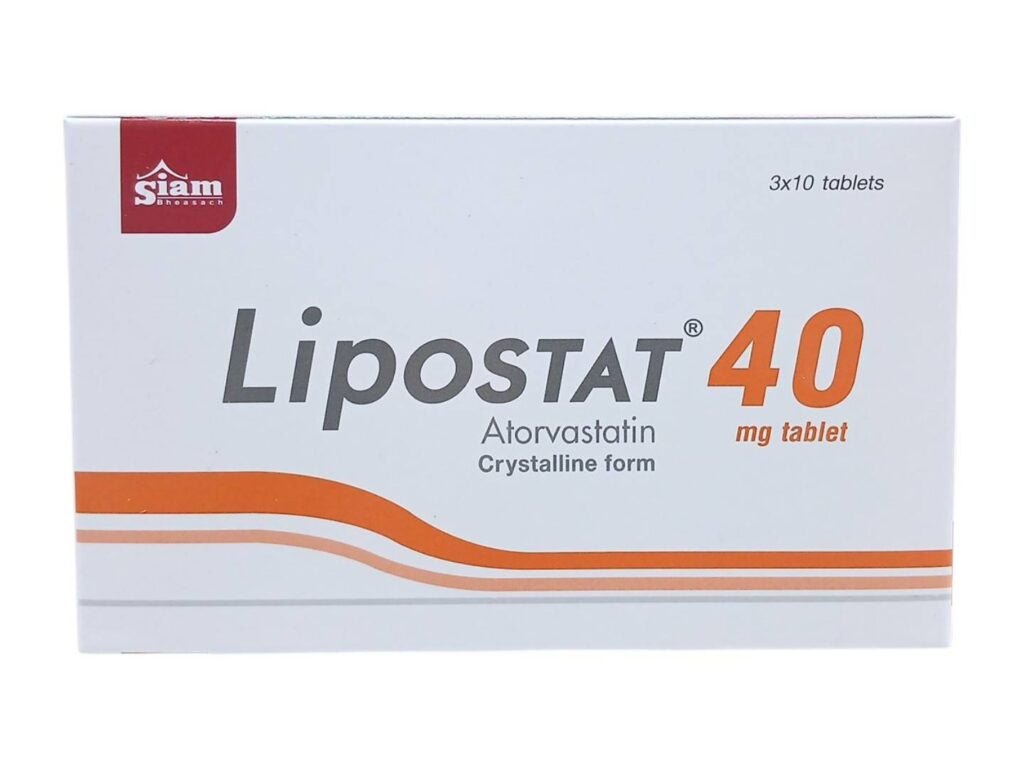 Lipostat 40 mg 30 tablets Atorvastatin