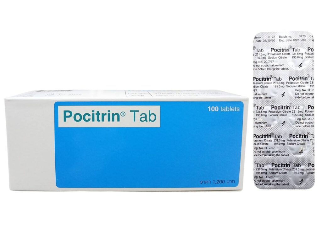 Pocitrin 10 tablets Potassium Citrate Sodium Citrate