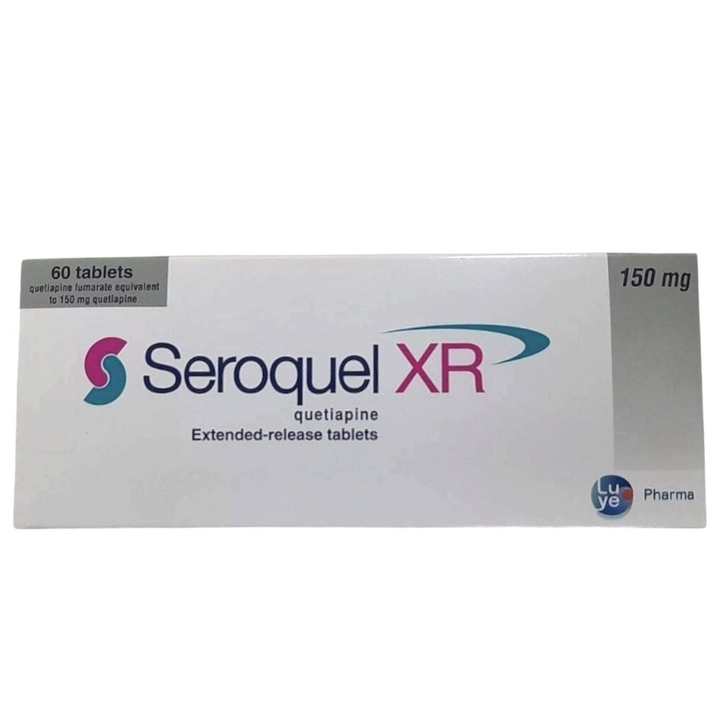 Seroquel XR 150 mg 60 Tablets (Quetiapine Prolonged Release)