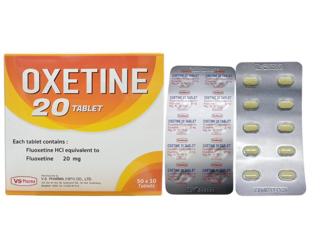 Oxetine 20 mg 10 เม็ด fluoxetine hydrochloride
