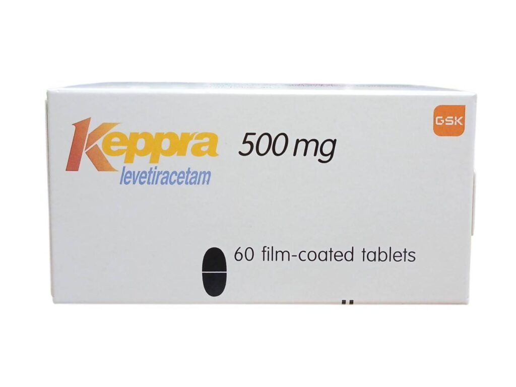 Keppra 500 mg 60 เม็ด